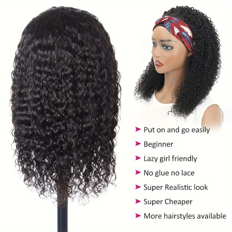 High Density Short Headband Bob Wig