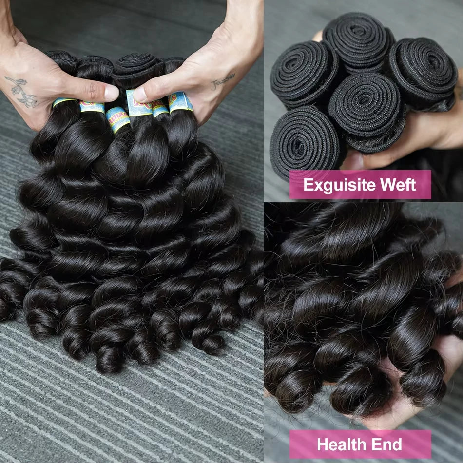 Loose Wave Raw Burmese Curly Bundles