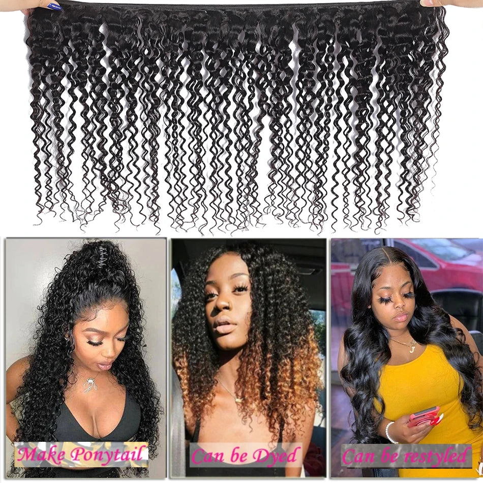 Indian Kinky Curly Human Hair Bundles
