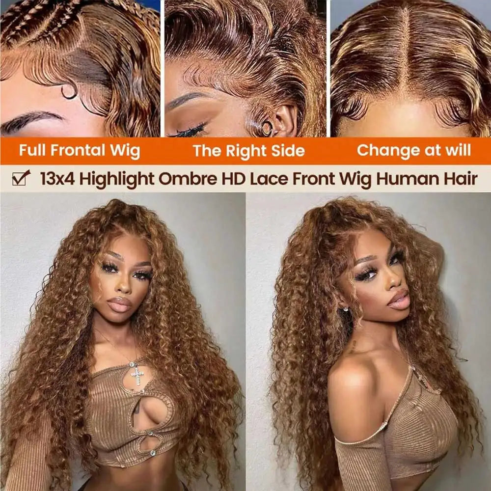 Glueless HD Deep Water Wave Wigs
