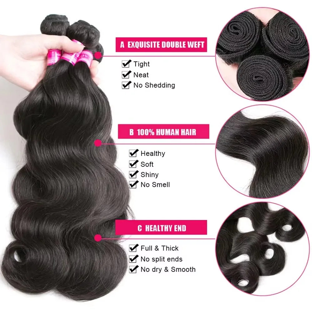 Body Wave Human Hair Bundles