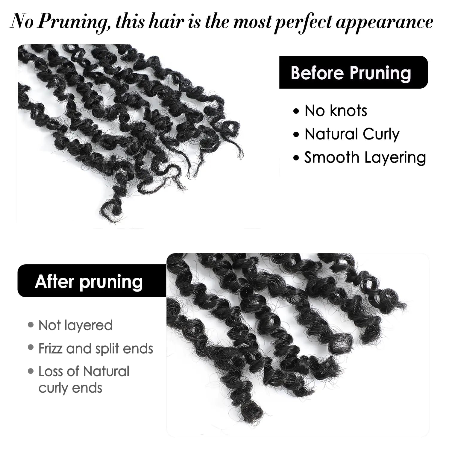 Yanky Twist Loop Feather Crochet Extension