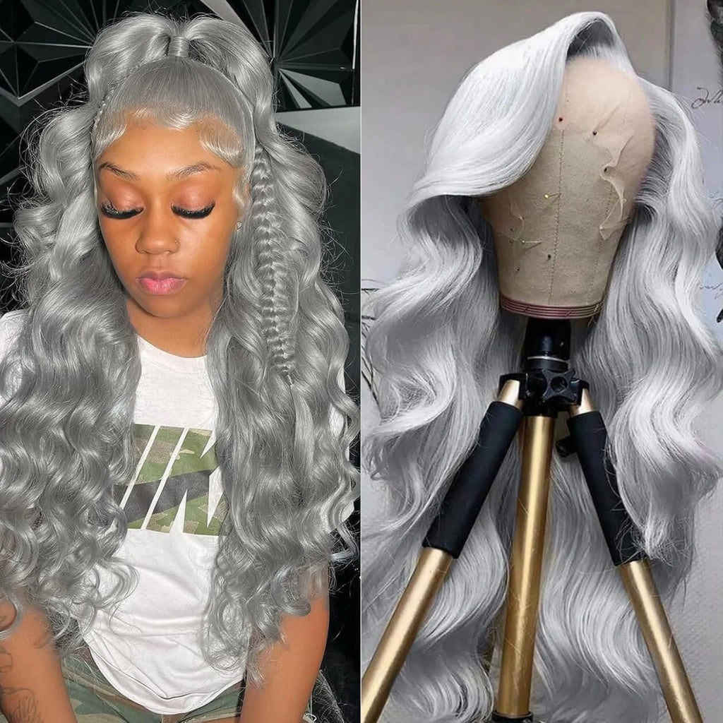 Silver Cosplay Deep Wave Wigs