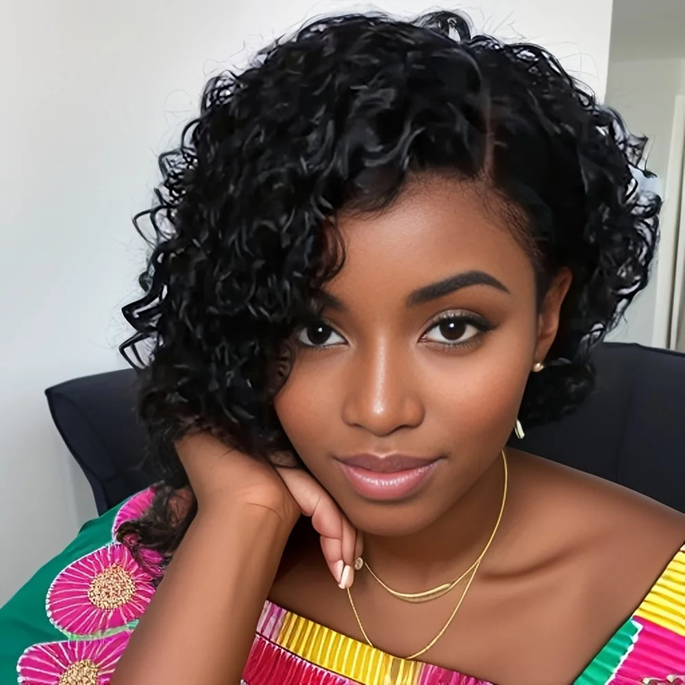 Deep Wave Short Bob Wig