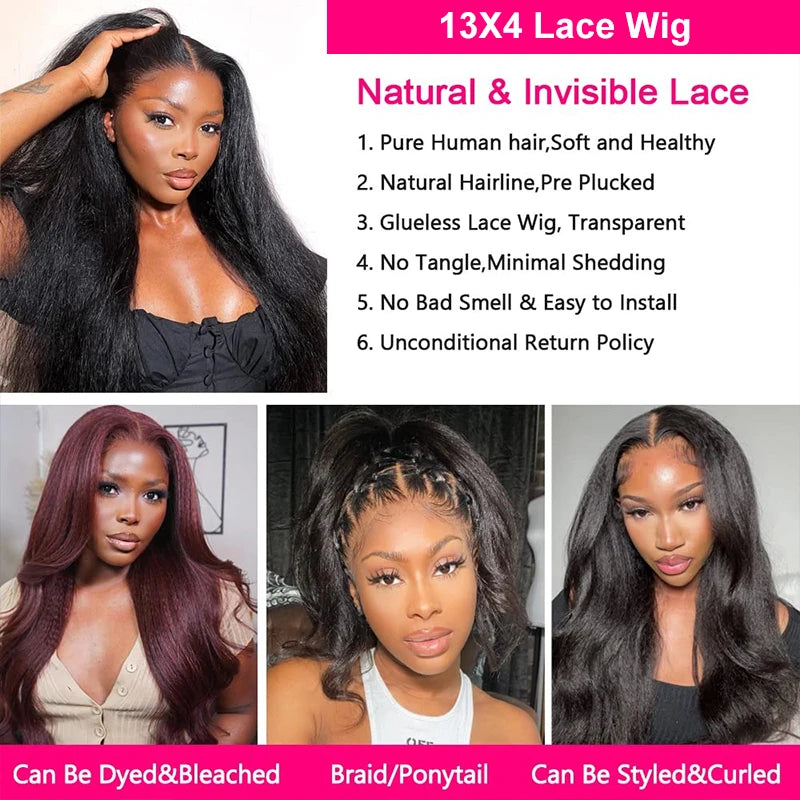 Brazilian Virgin Straight Kinky Wig