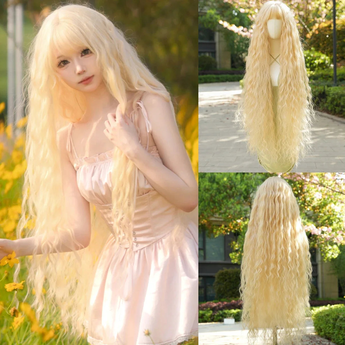 Extra Long Cosplay Wigs With Bangs