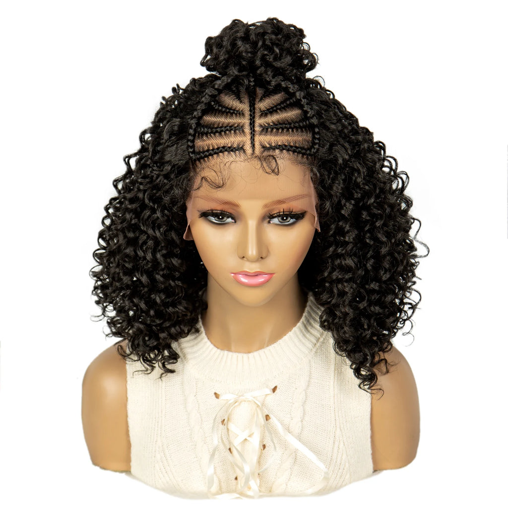 Braided Afro Kinky Curly Hair Wig