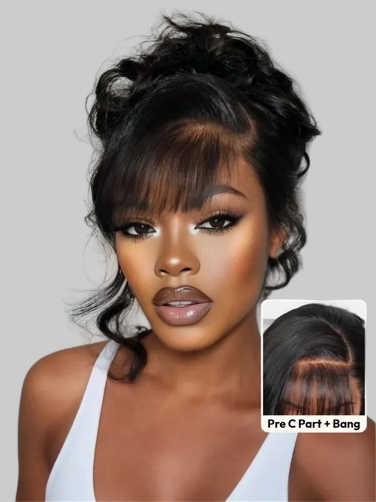 Side-Part Fluffy Loose Wave Wig