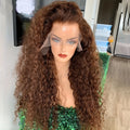 Soft Kinky Curly Brown Wig