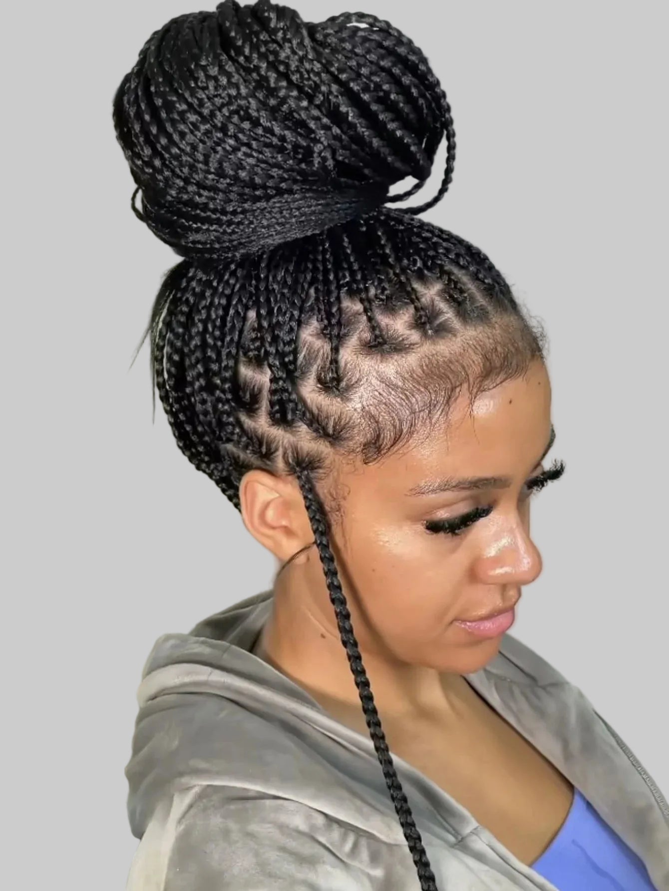 Colored Small Part Braided Wigs