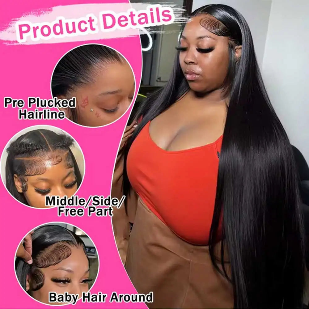 HD Lace Frontal Straight Human Hair Wigs