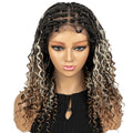 Short Bob Ombre Color Braided Wig