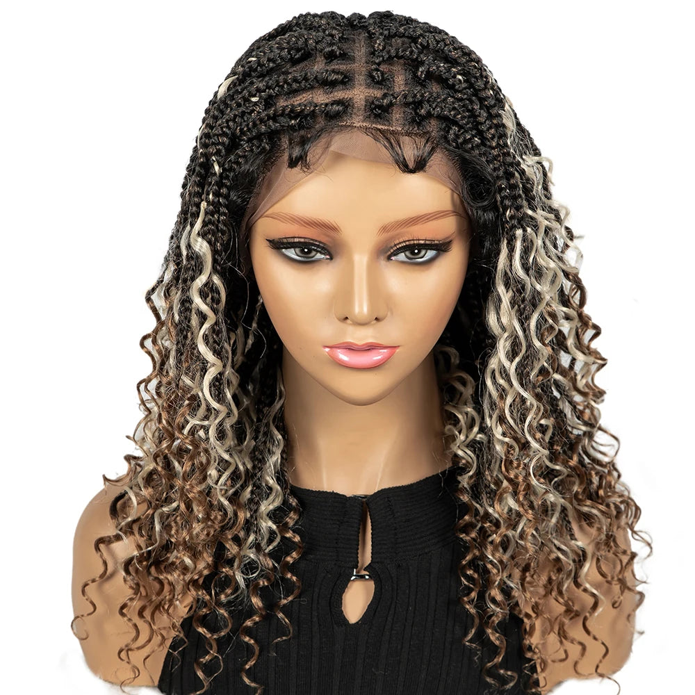 Short Bob Ombre Color Braided Wig