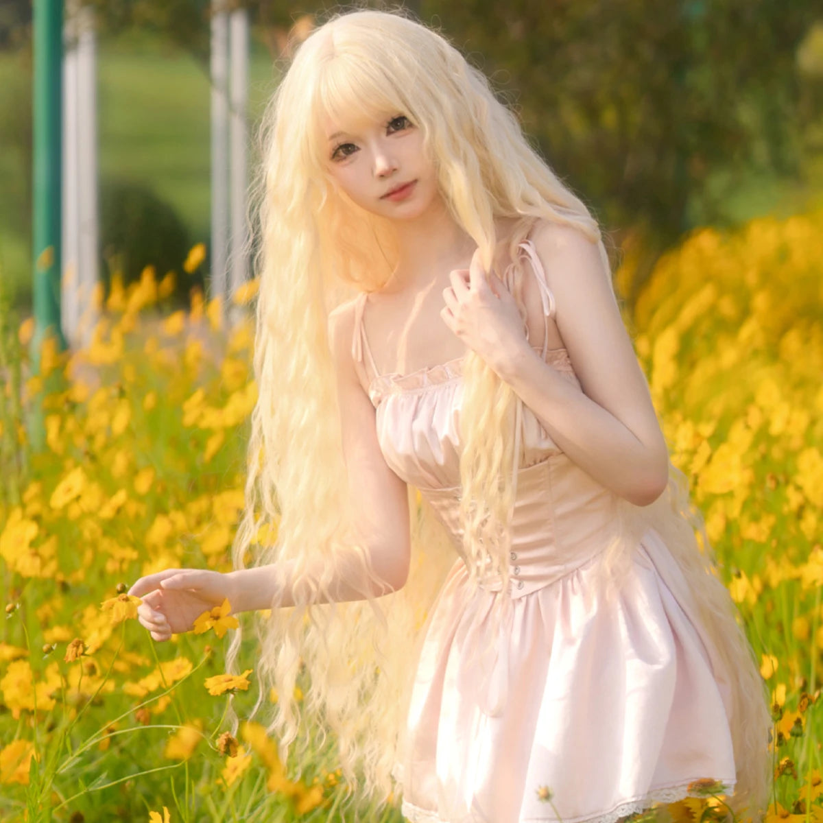 Extra Long Cosplay Wigs With Bangs
