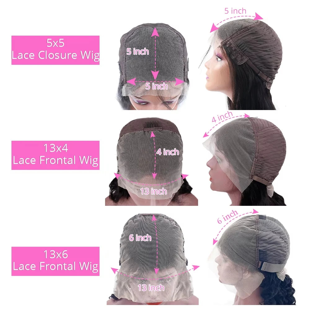 HD Deep Wave Lace Frontal Wigs