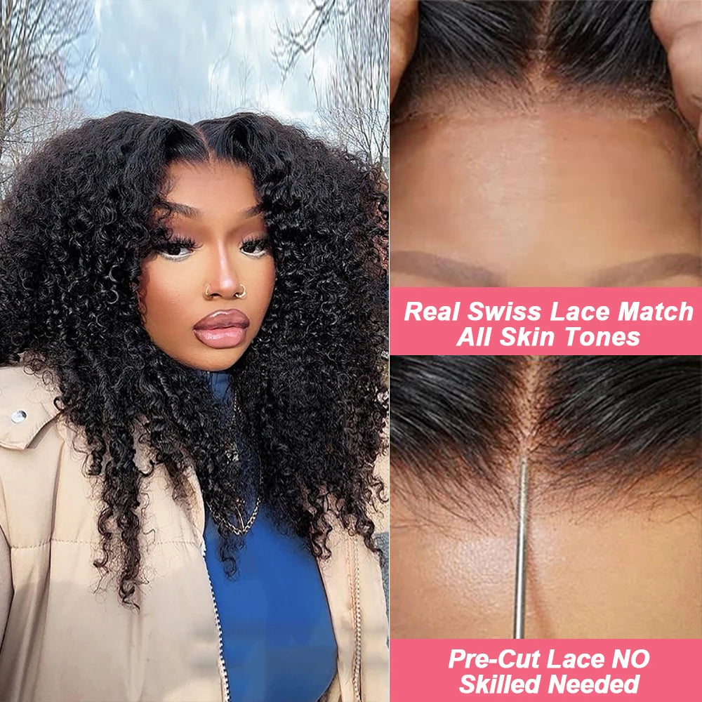 Wear And Go Kinky Curly Wig