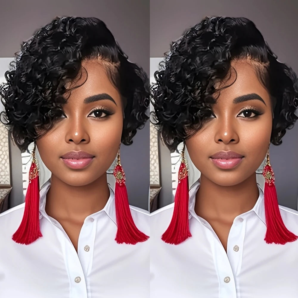 Deep Wave Short Bob Wig