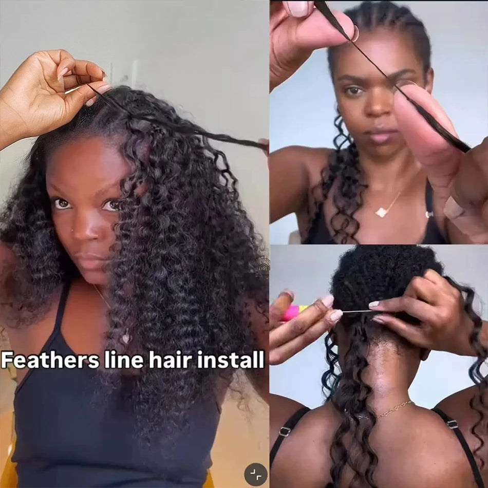 Deep Wave Pre-Separated Feather Crochet