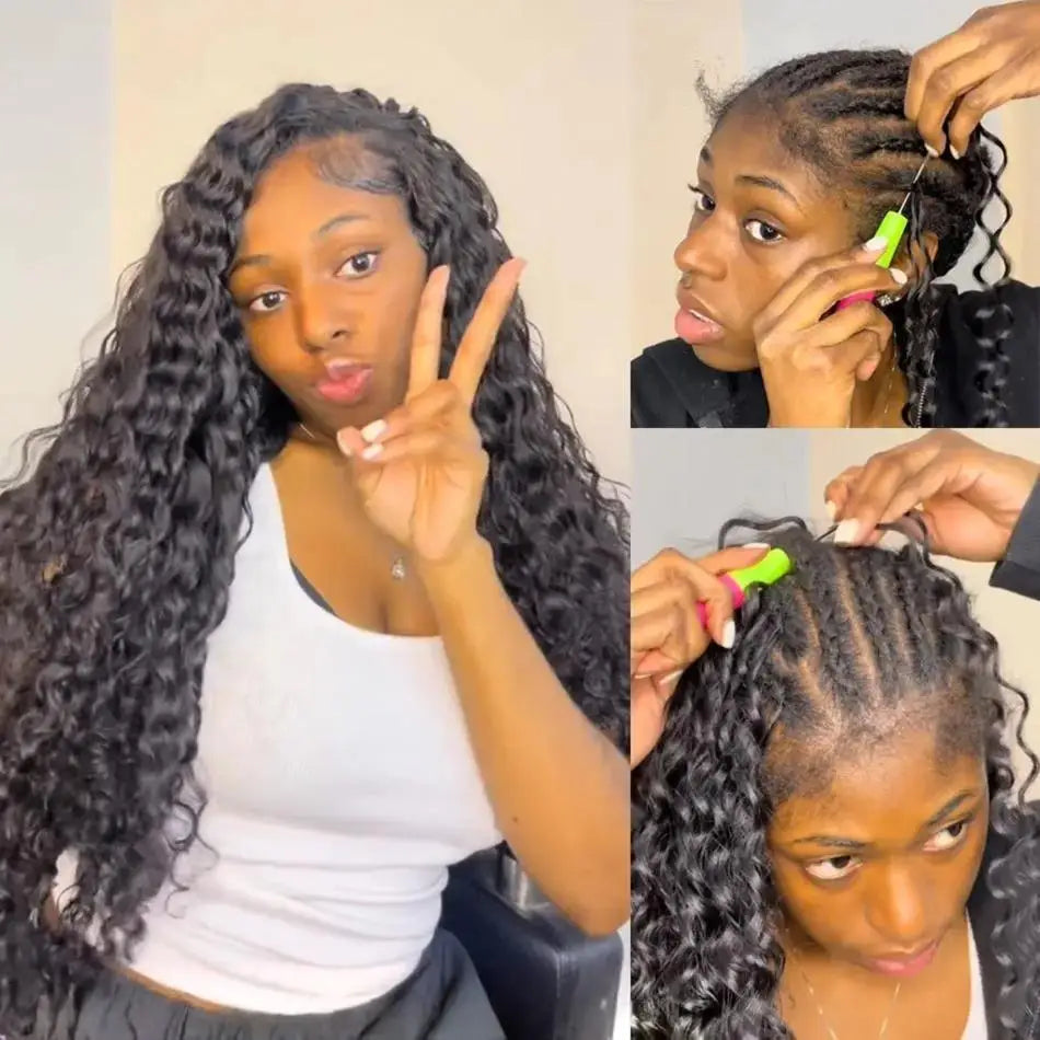 Pre-Separated Feather Crochet Human Hair Extensions