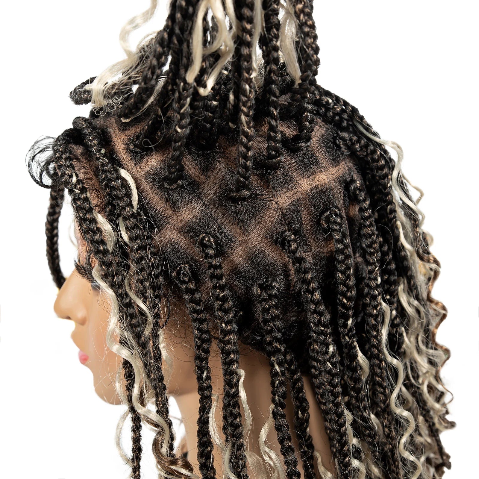 Short Bob Ombre Color Braided Wig