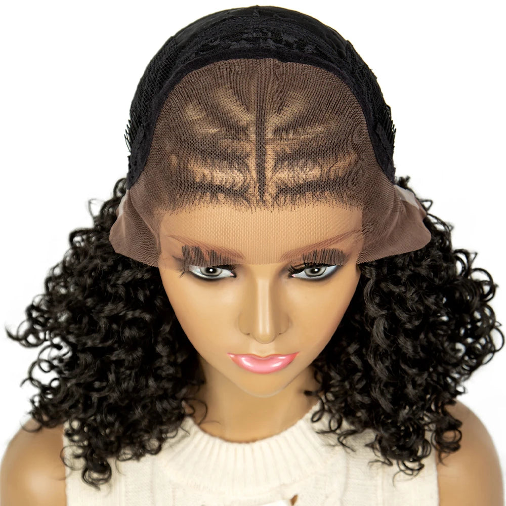Braided Afro Kinky Curly Hair Wig