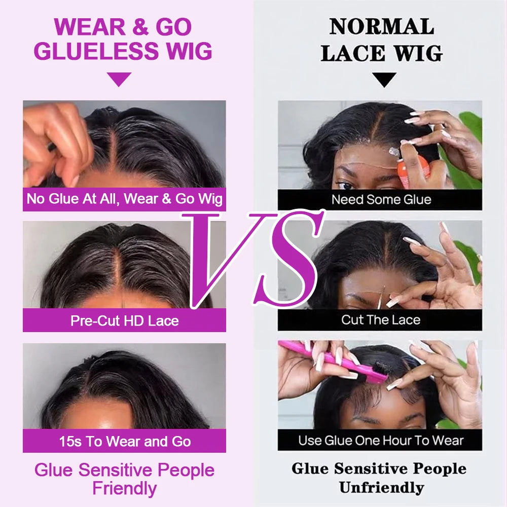 Transparent Lace Front Short Bob Deep Wave Wigs