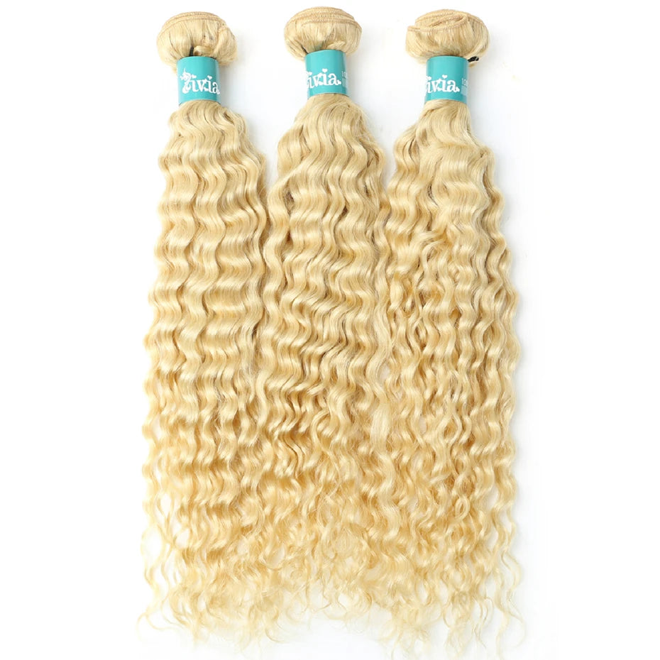 Deep Wave Blond Human Hair Bundles