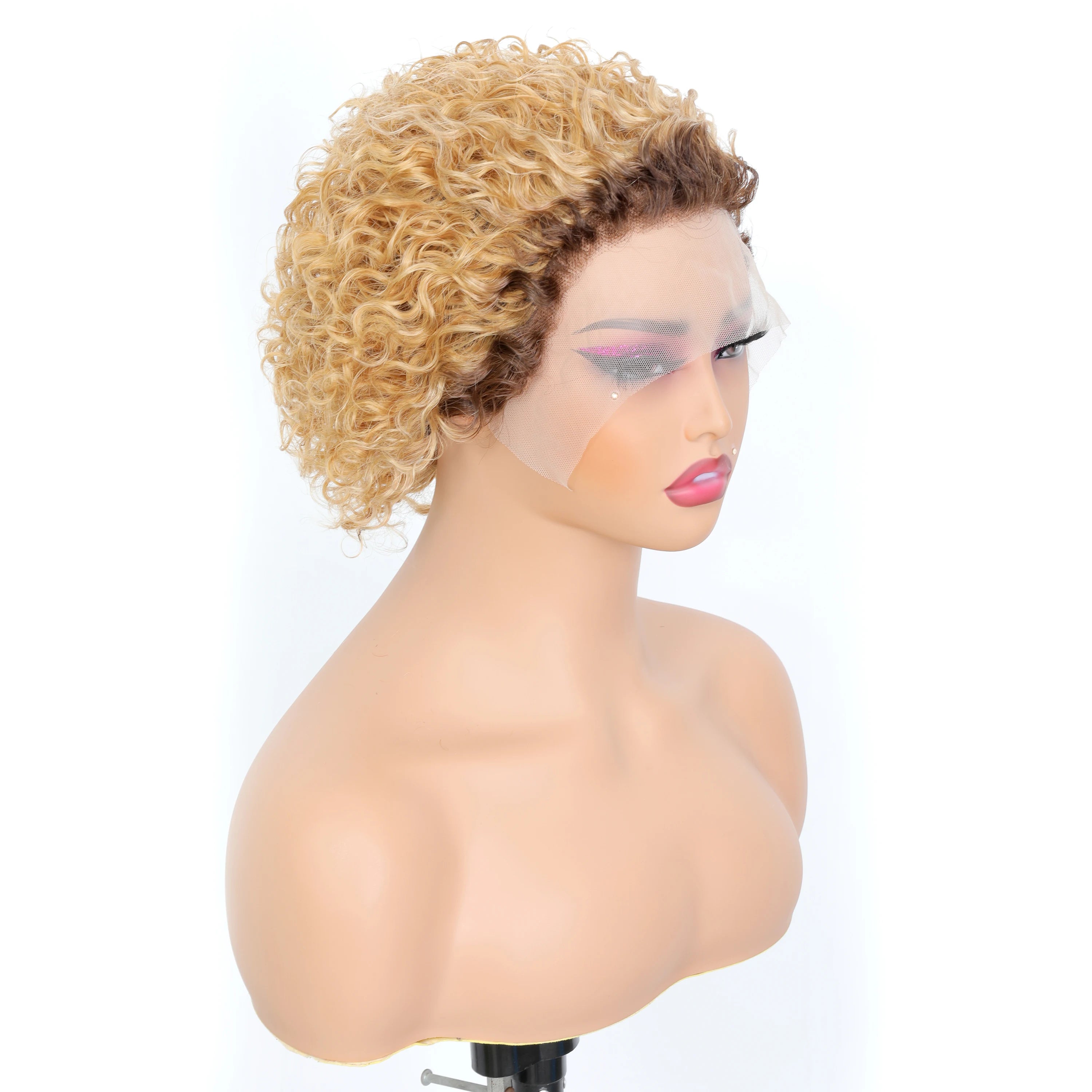 Short Pixie Cut Kinky Curly Wig