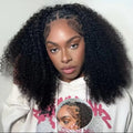 3 in 1 HD Kinky Curly Half Wig