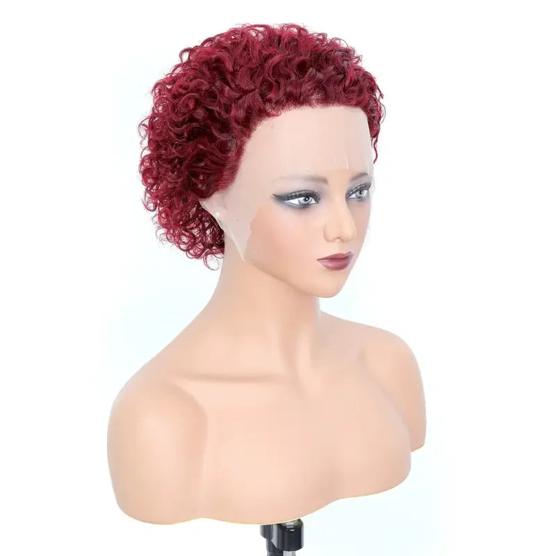 Short Pixie Cut Kinky Curly Wig