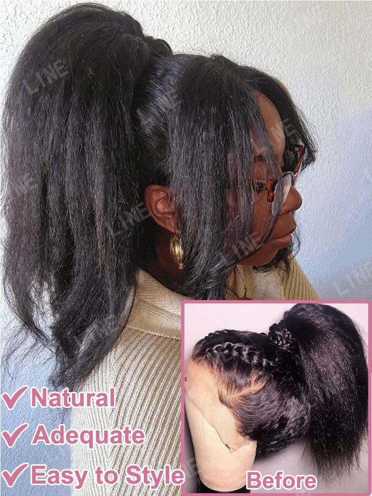 High Density Kinky Straight Brazilian Wig