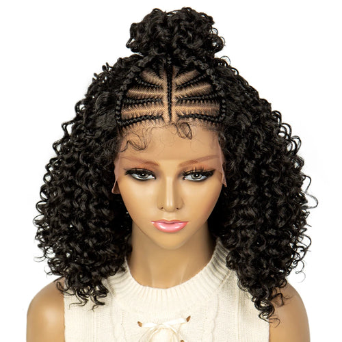 Braided Afro Kinky Curly Hair Wig