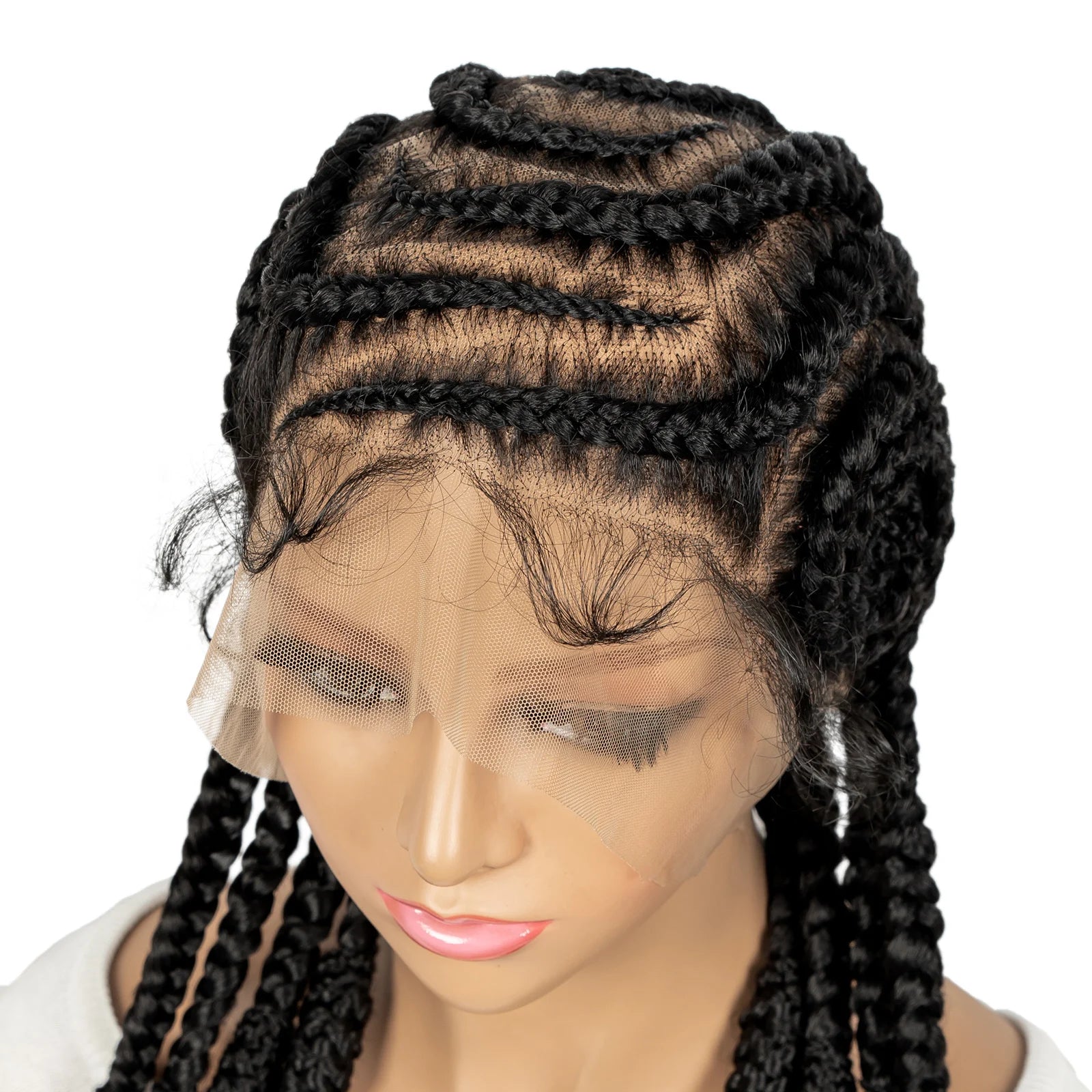 Bantu Full Lace Cornrow Braided Wigs