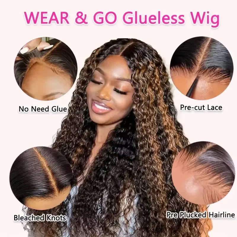 5x5 Glueless Deep Wave Wigs