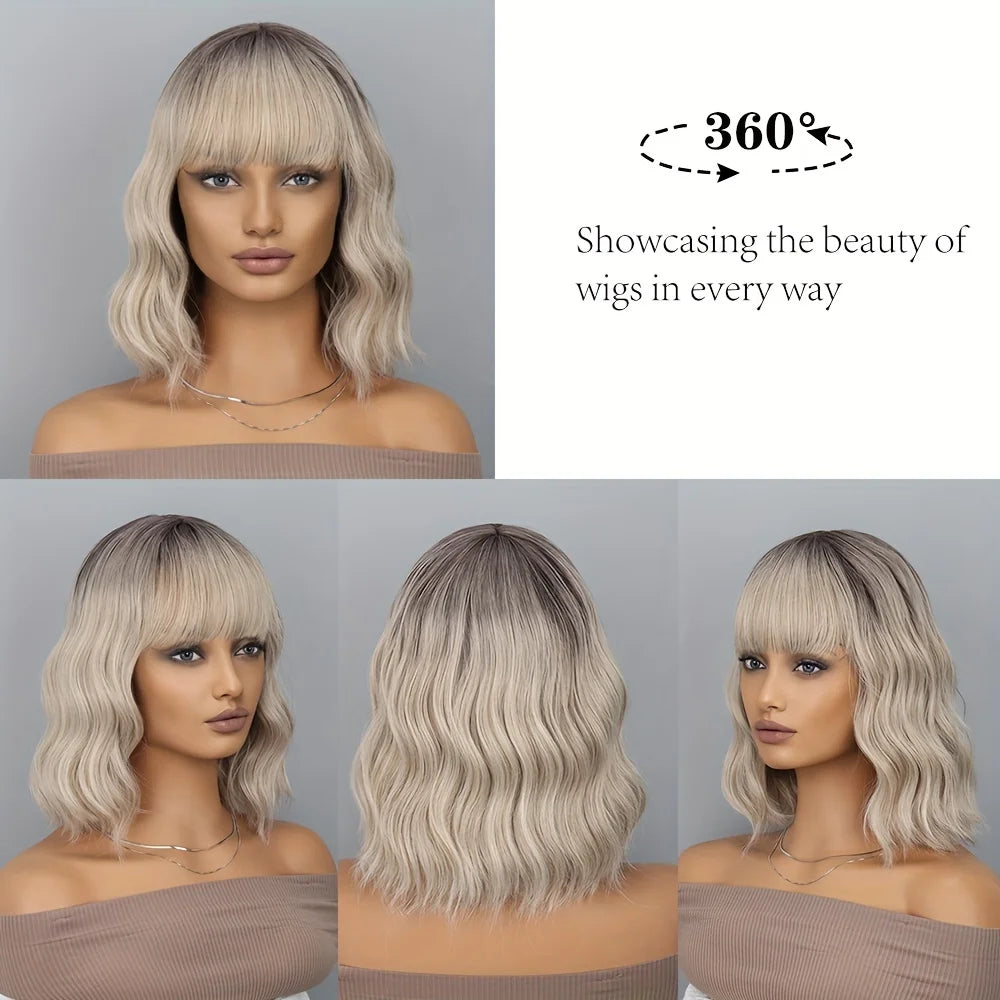 Black-gold gradient Cosplay Wigs