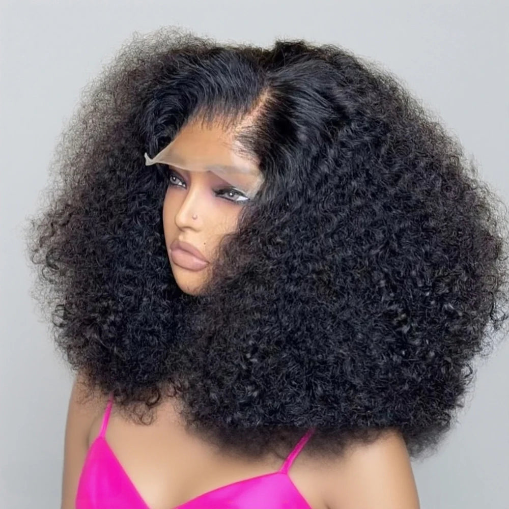 Short Curly Bob Deep Water Wave Wig