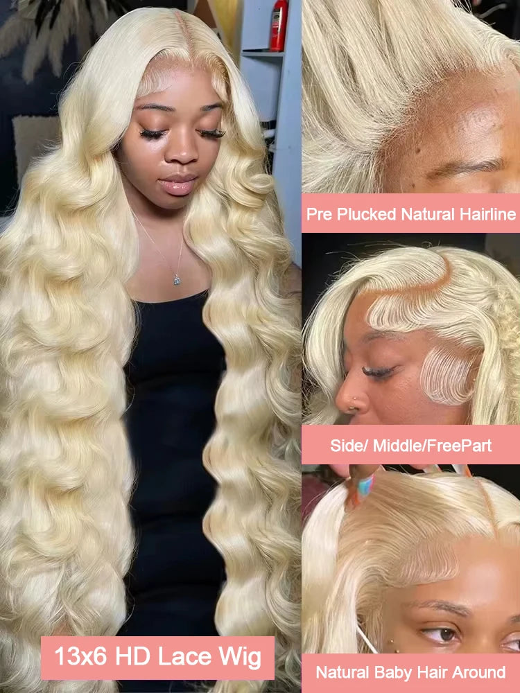Honey Blonde Loose Wave Lace Frontal Wig