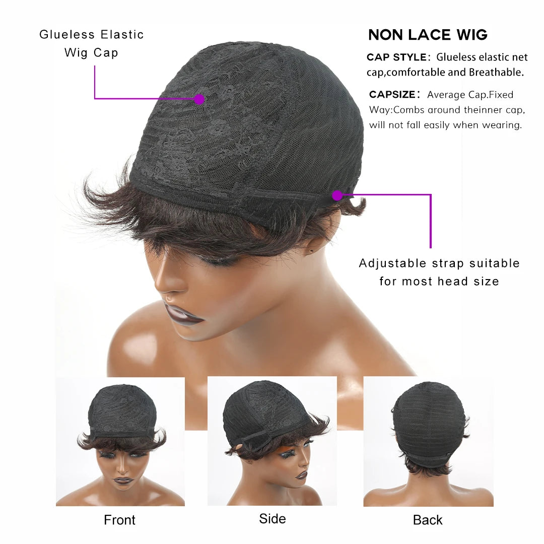 Brazilian Egg Curl Pixie Cut Wig