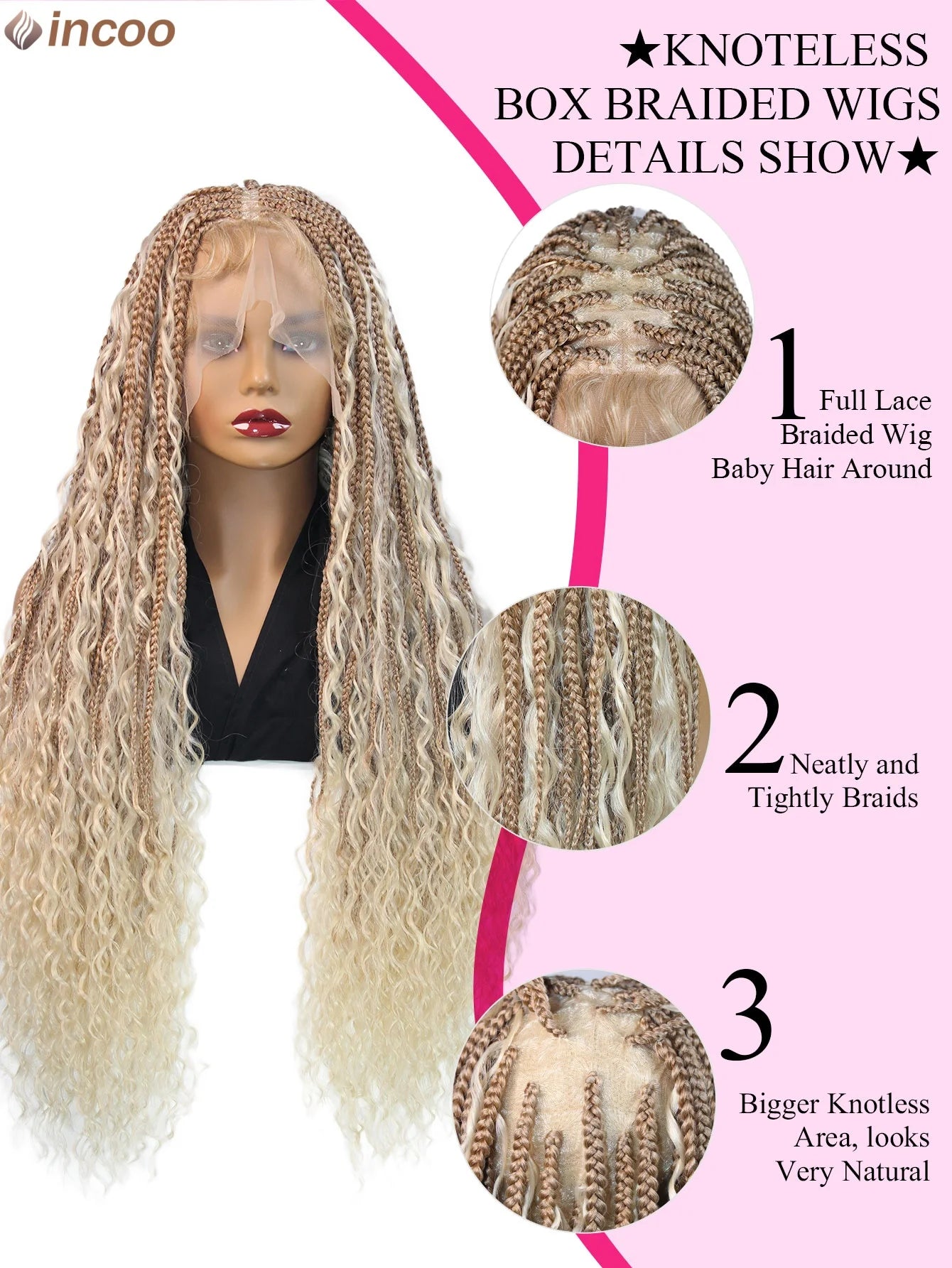 Blonde Bohemia Box Braided Wigs