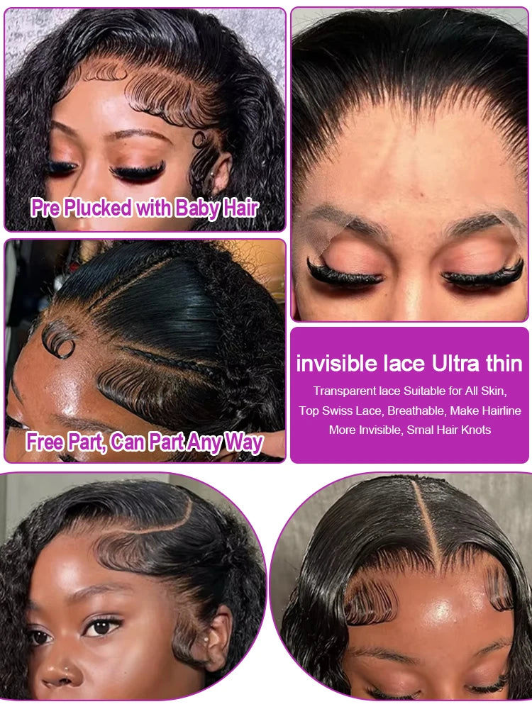 High Density Curly Water Wave Wigs