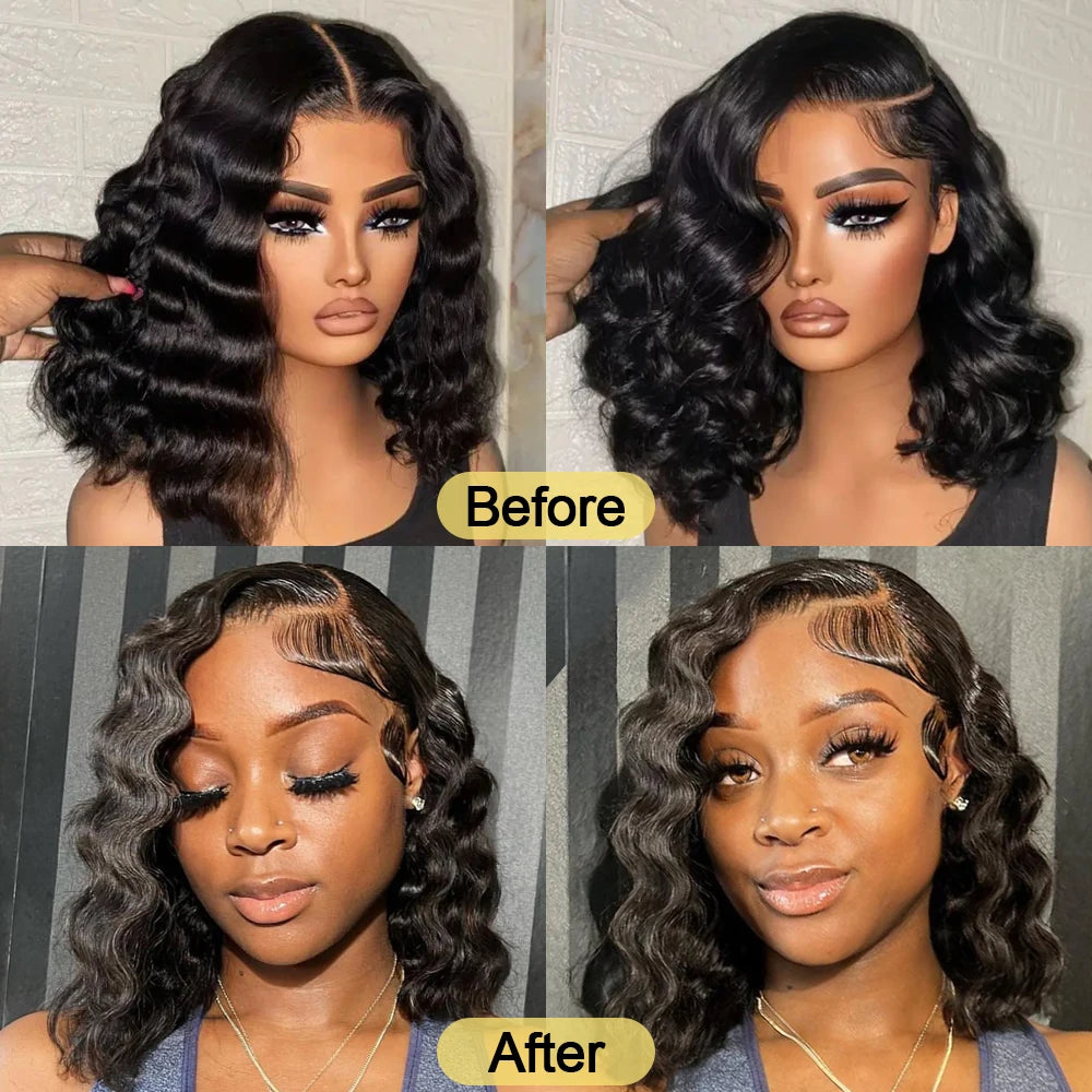 Loose Deep Wave Bob Wigs