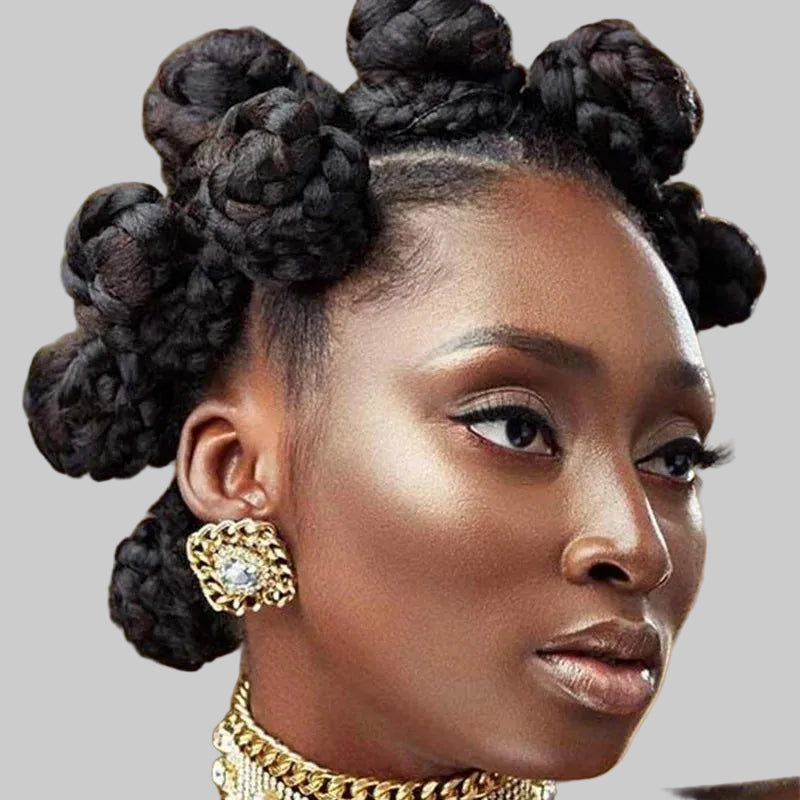 Bantu Knots Braided Wigs