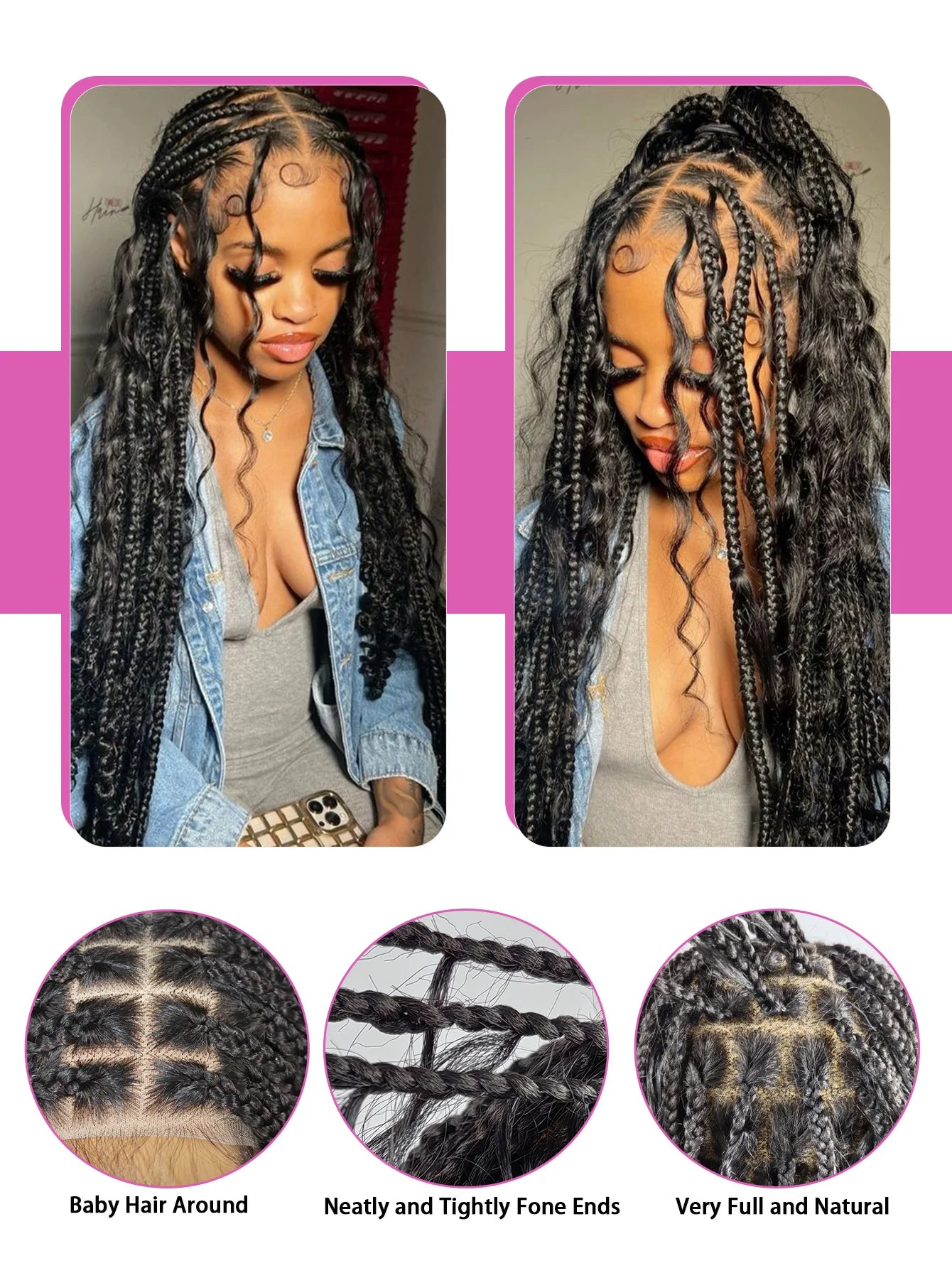 Synthetic Boho Braided Wig