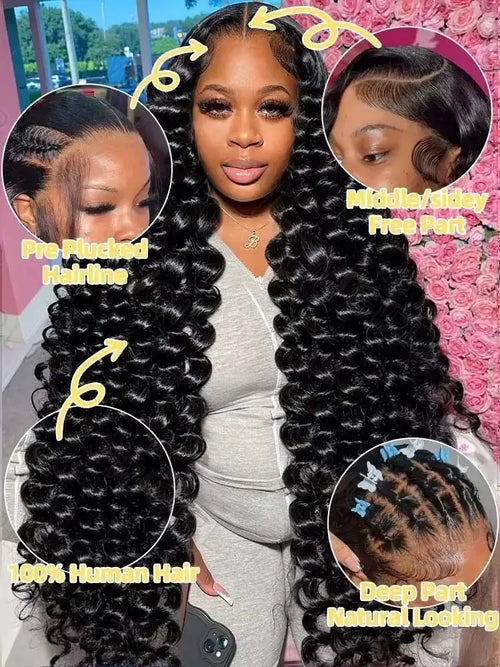 Brazilian HD Loose Deep Wave Lace Front Wigs