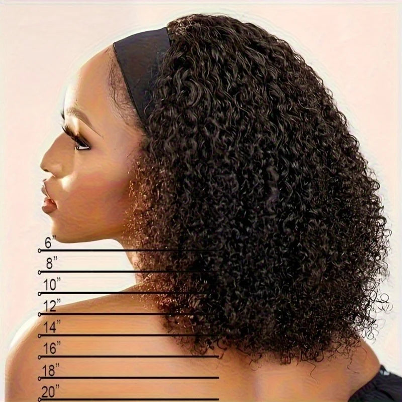 High Density Short Headband Bob Wig