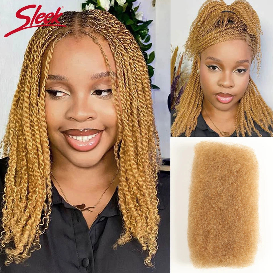 Afro Kinky Curly Bulk Hair For Braid
