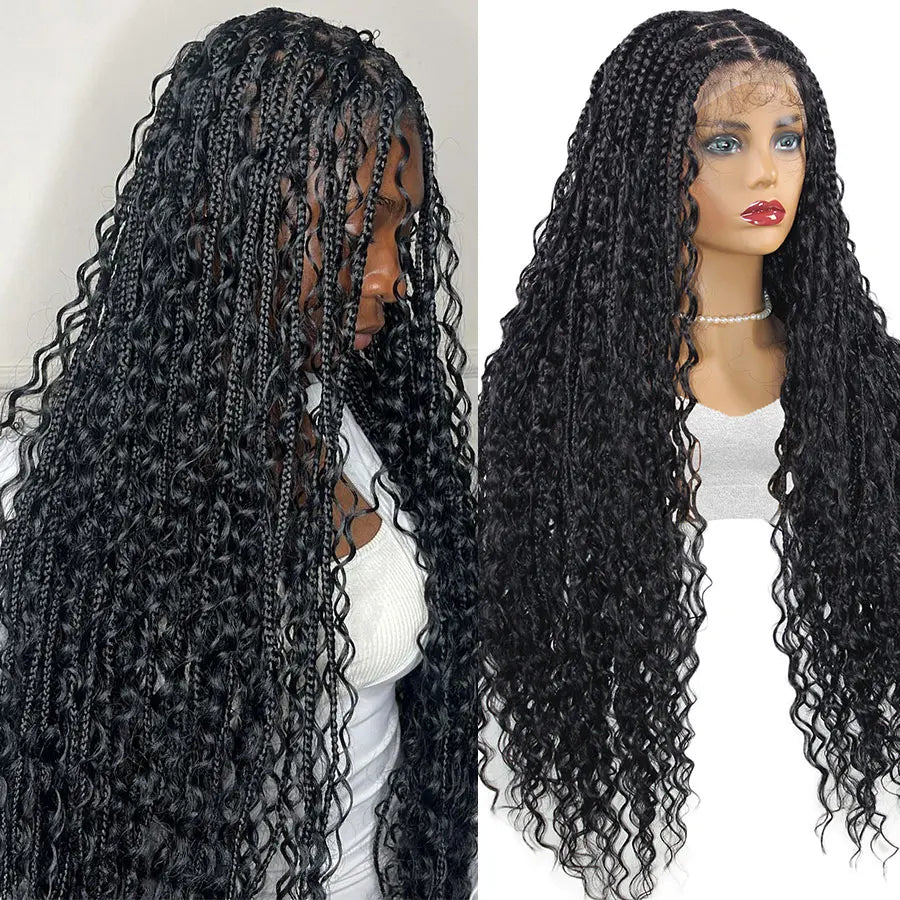 Long Blond Boho Braided Wigs