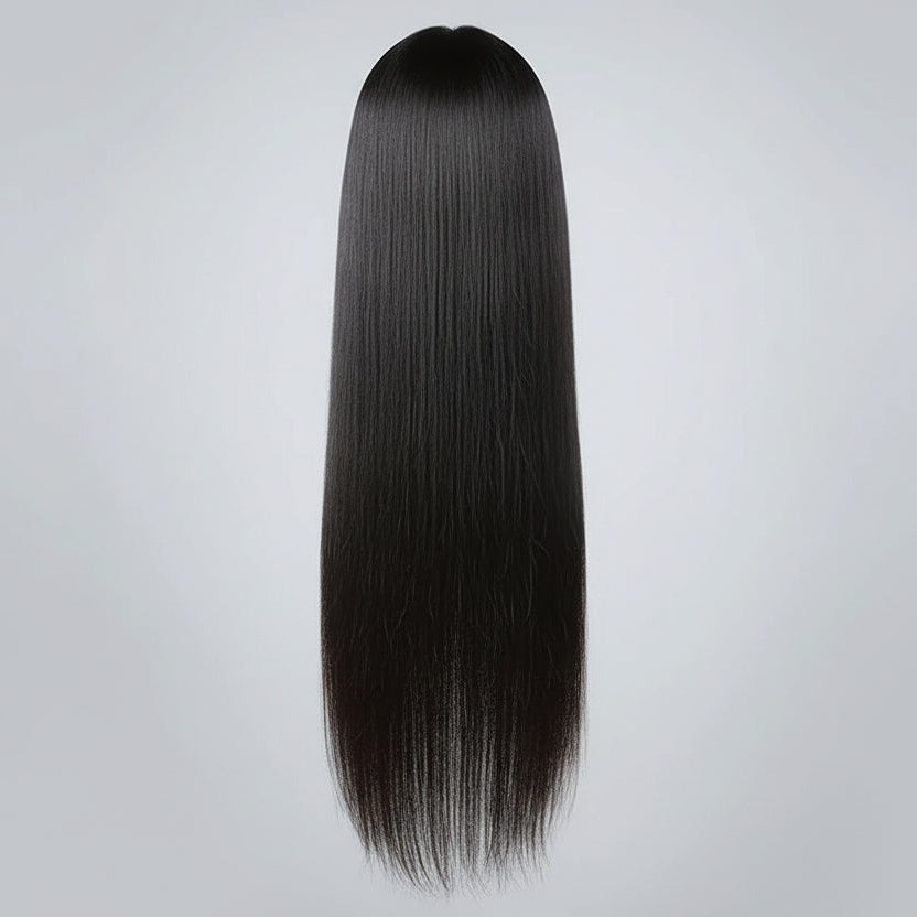 Pre Plucked Glueless Closure Bone Straight Wigs